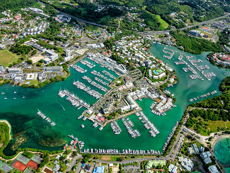 marina de bas du fort guadeloupe